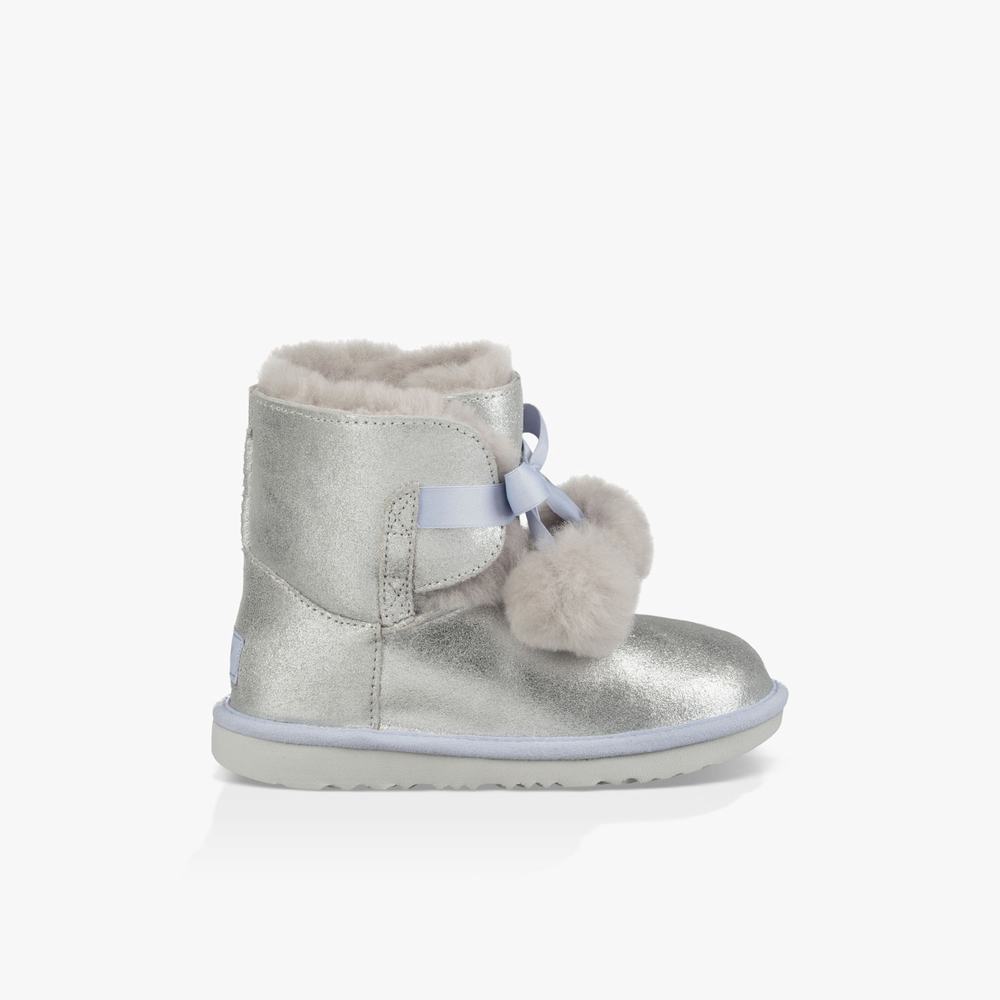 Bottes UGG Gita Metallic Fille Argent Soldes 288QVUEH